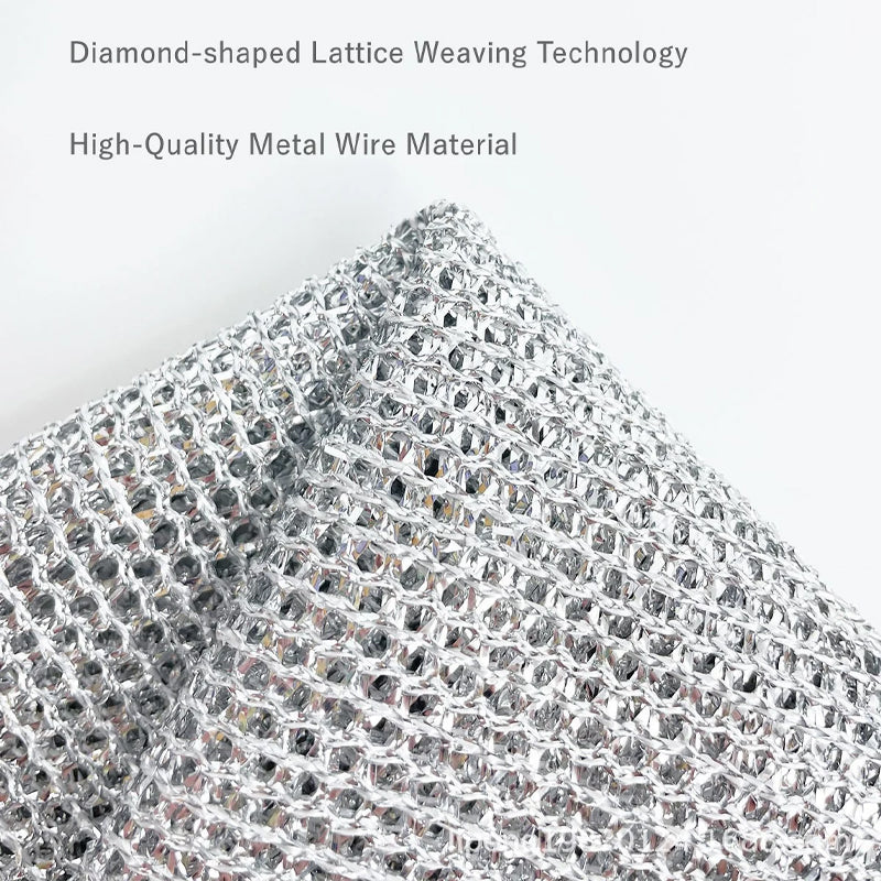 Wire Dishwashing Rags for Wet and Dry