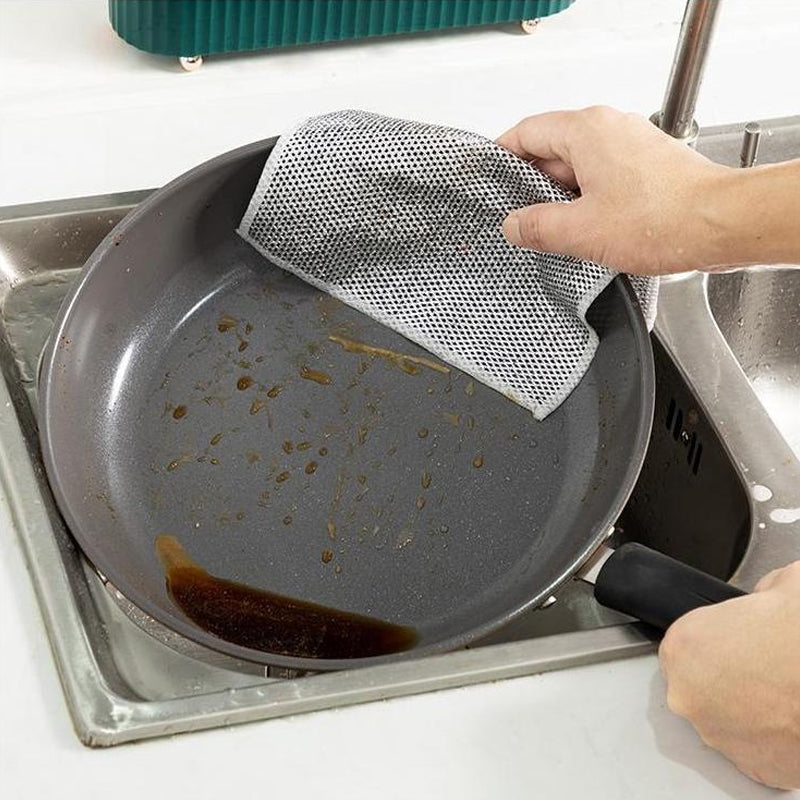 Wire Dishwashing Rags for Wet and Dry