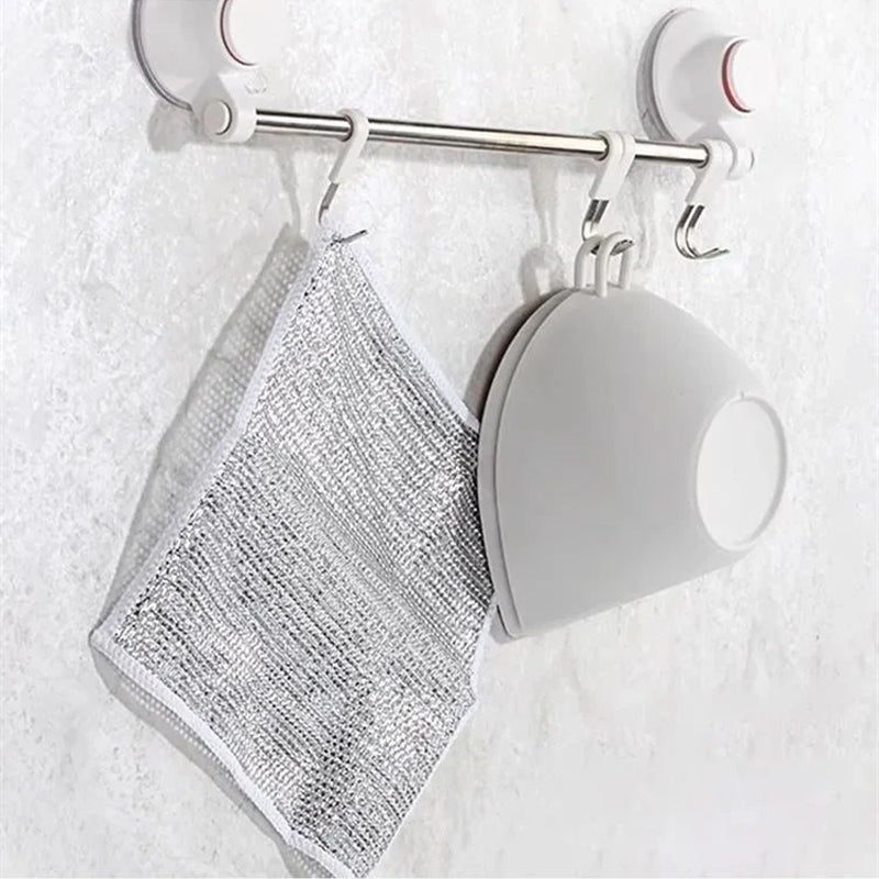 Wire Dishwashing Rags for Wet and Dry