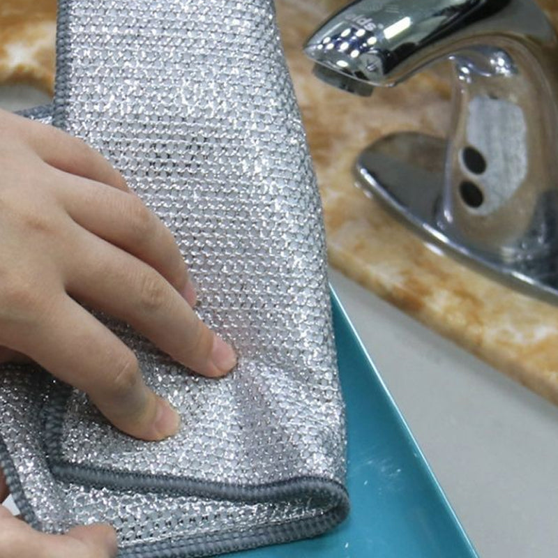 Wire Dishwashing Rags for Wet and Dry