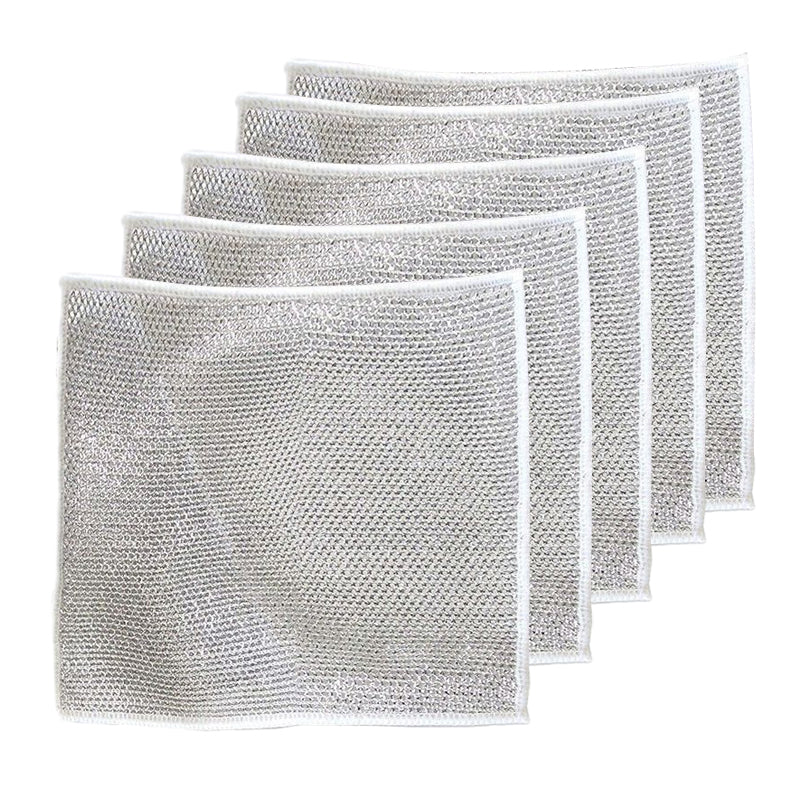 Wire Dishwashing Rags for Wet and Dry