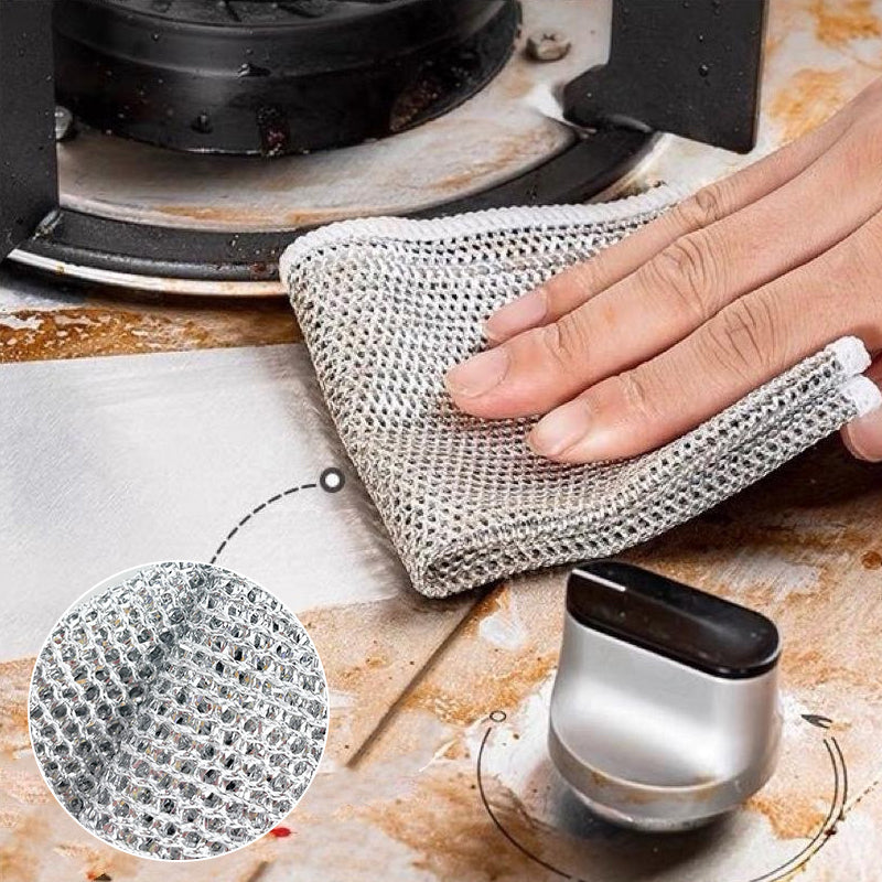 Wire Dishwashing Rags for Wet and Dry